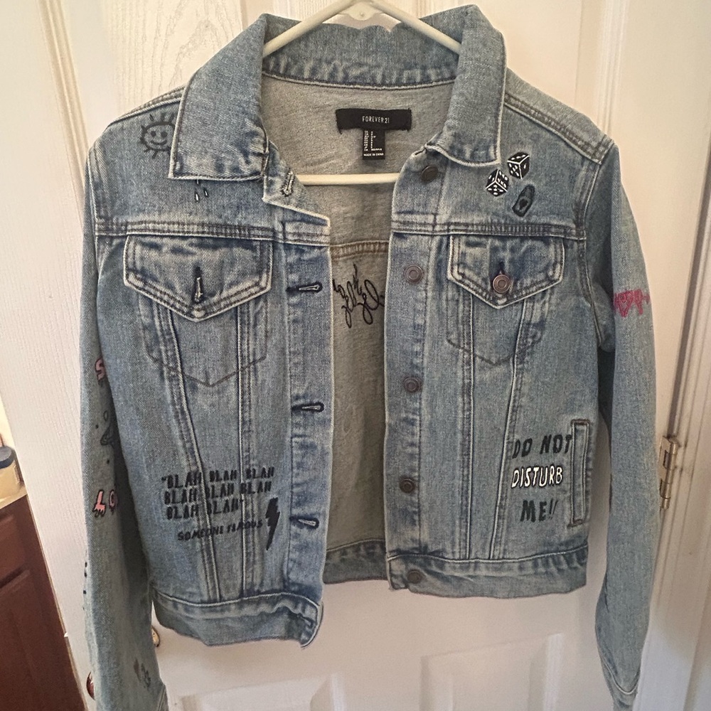 Forever 21 Light Blue Denim Jacket size small